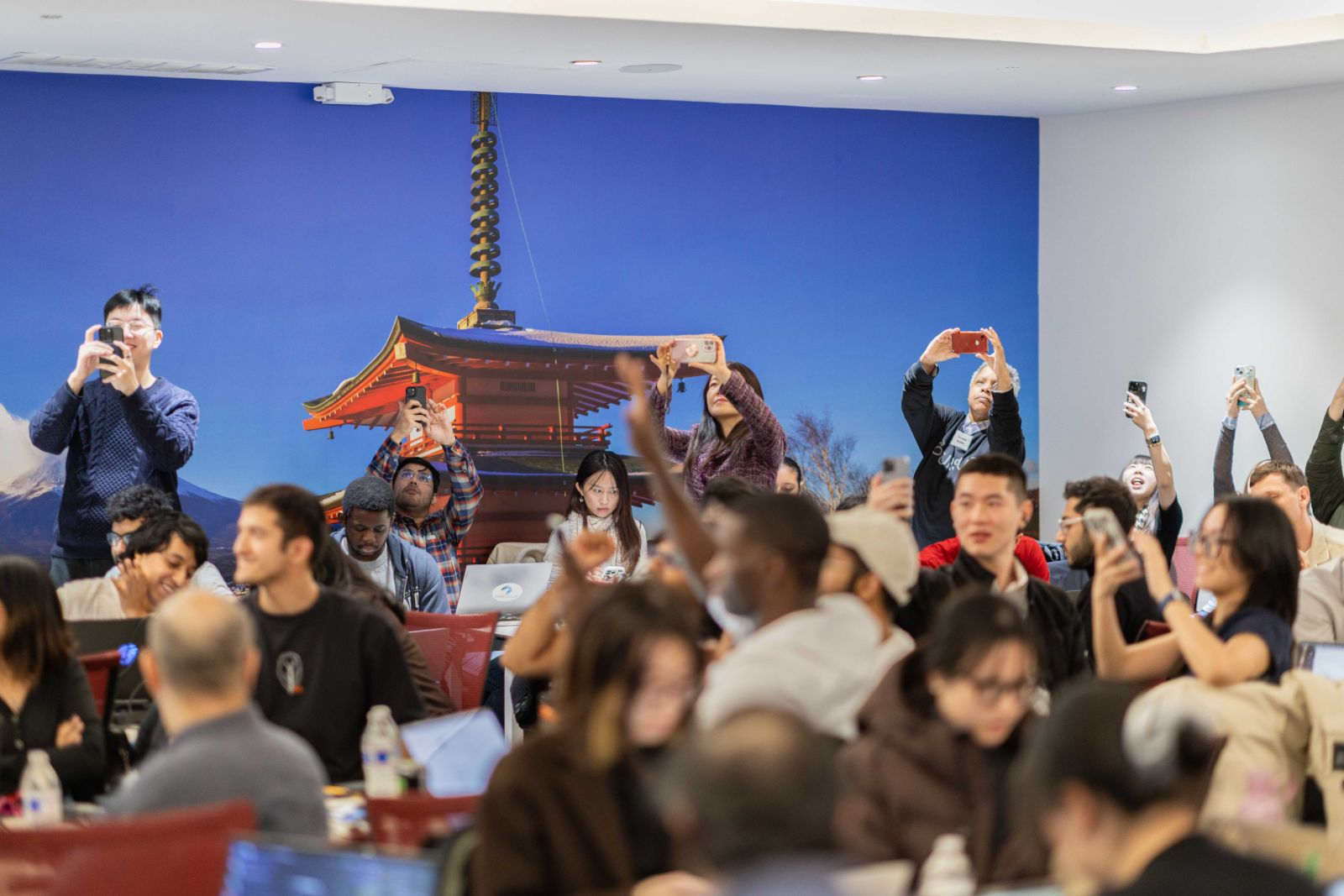 NYC tech event photography capturing coding teams at hackathon competition