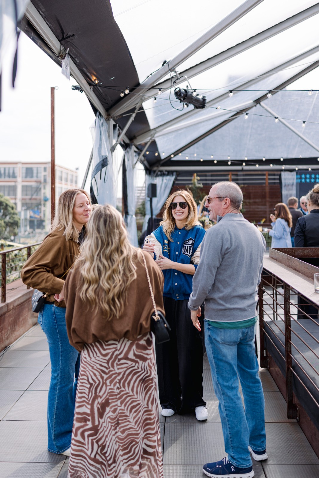 NFL Super Bowl LX Marketing Team Lunch event photography at The Pearl SF Rooftop in San Francisco Bay Area by JY Studio