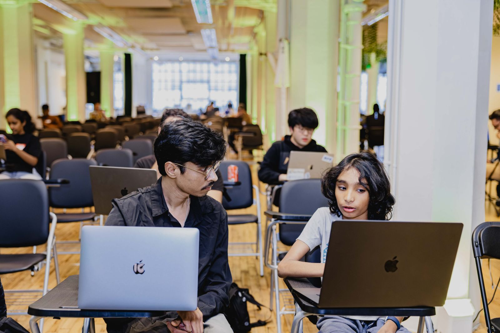 Bay Area corporate event photographer capturing developer team interactions