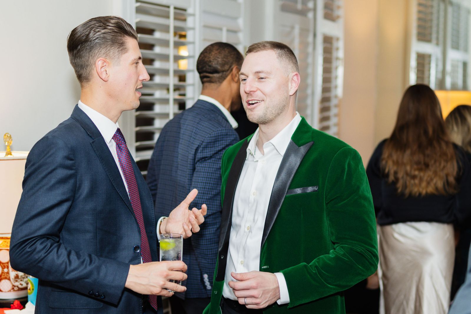 Beautiful festive decorations and holiday atmosphere at Oakland Christmas celebration by JY Studio