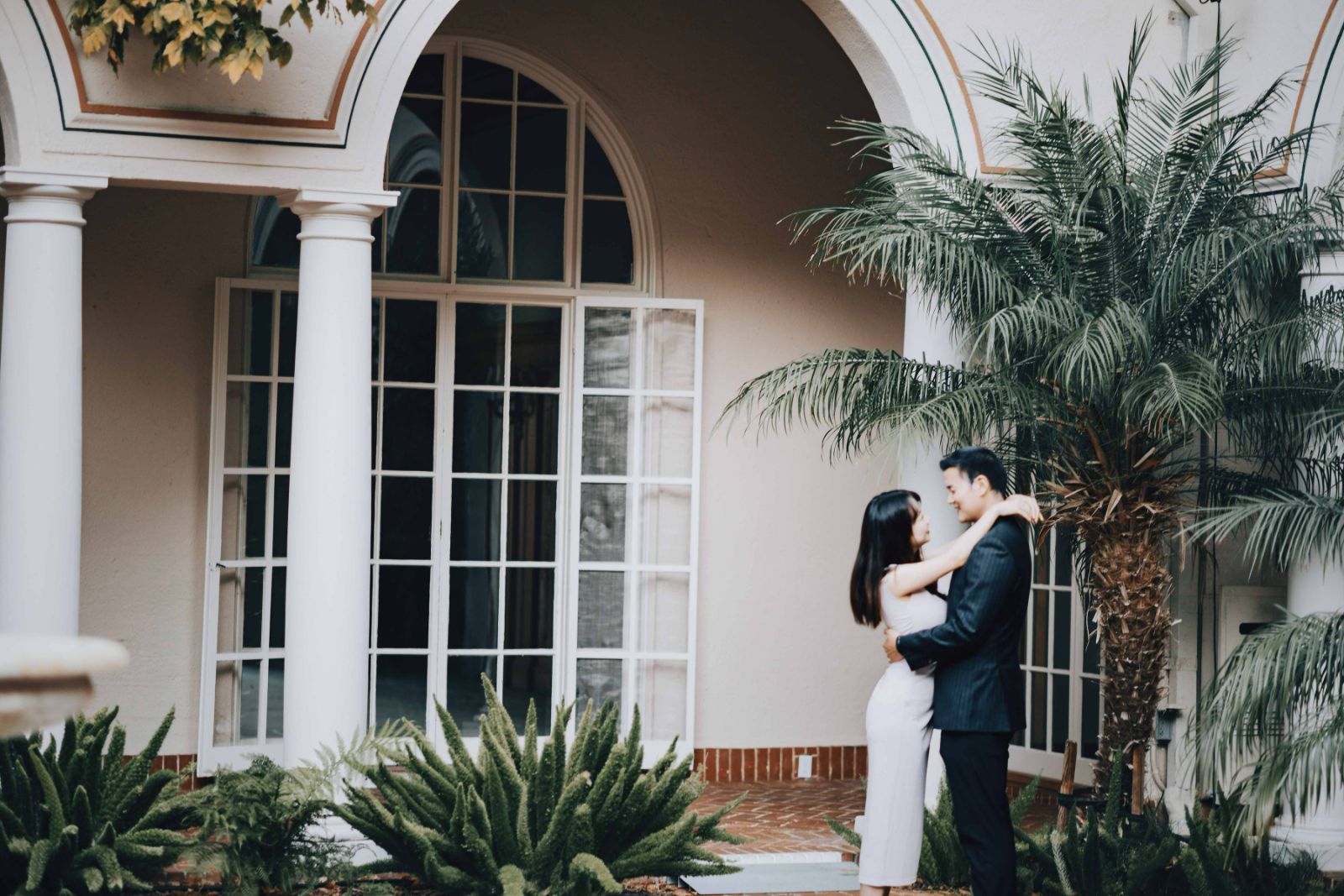 Genuine couple connection captured during Bay Area engagement session at Montalvo by SlowMo Studio