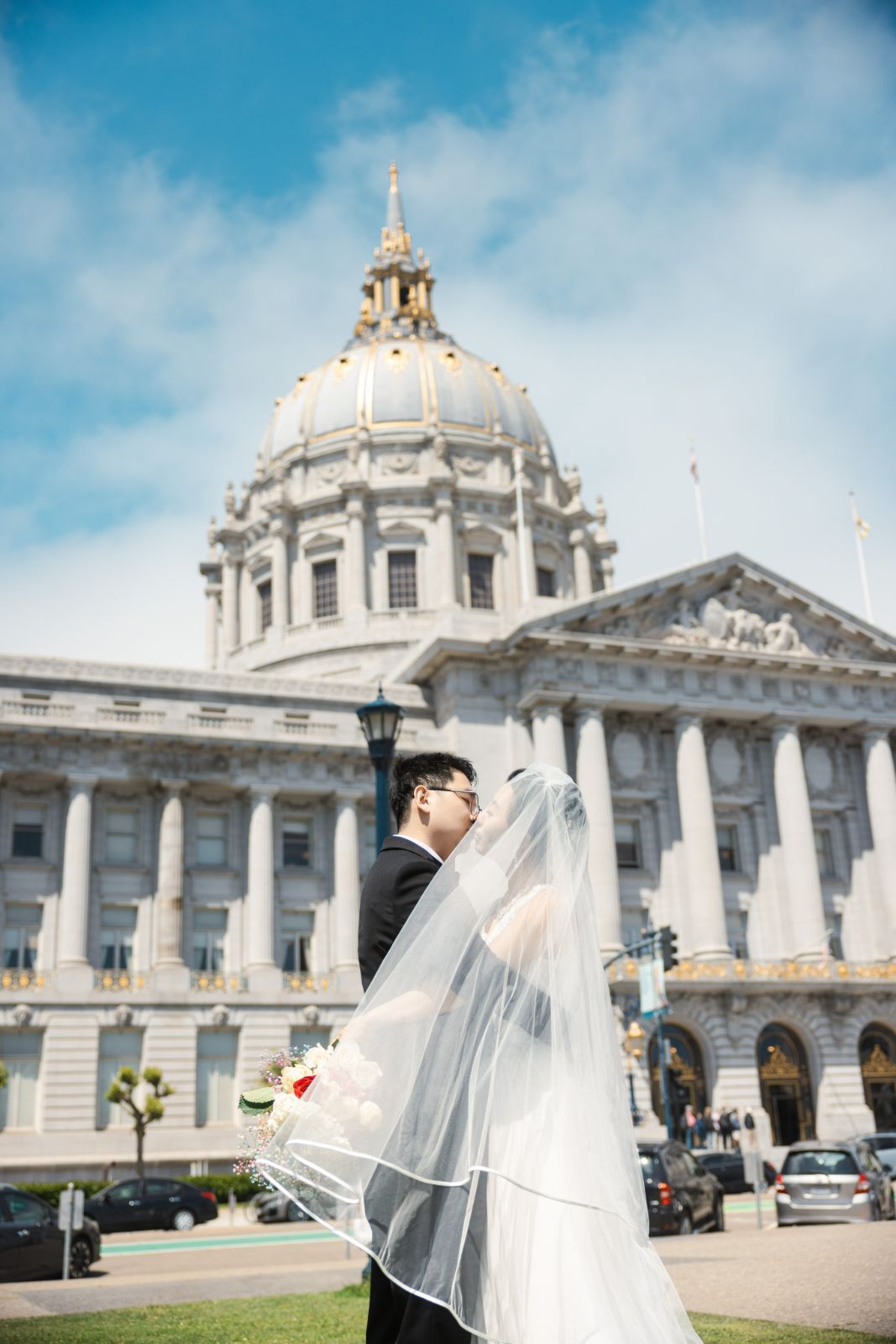 San Francisco engagement photography capturing genuine laughter in cinematic outdoor setting